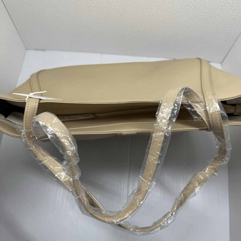 Cavalli Class Sandra Shopper Tote Almond Buff Logo Shoulder Bag Large Neutral - Picture 5 of 13